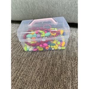 Lot of Snap Beads, Charms and a Necklace.